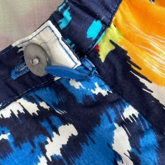 Chico's 1 Colorful floral print skirt womens size medium flowy cotton lined - Picture 10 of 10